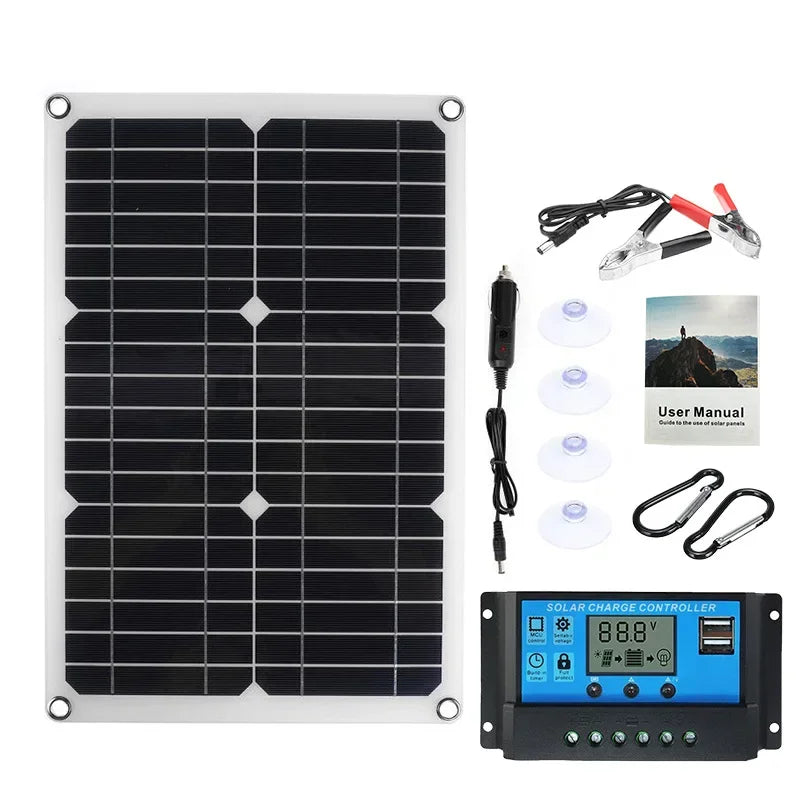 Flexible 1200W Monocrystalline Solar Panel With Dual USB Ports For Outdoor Adventures