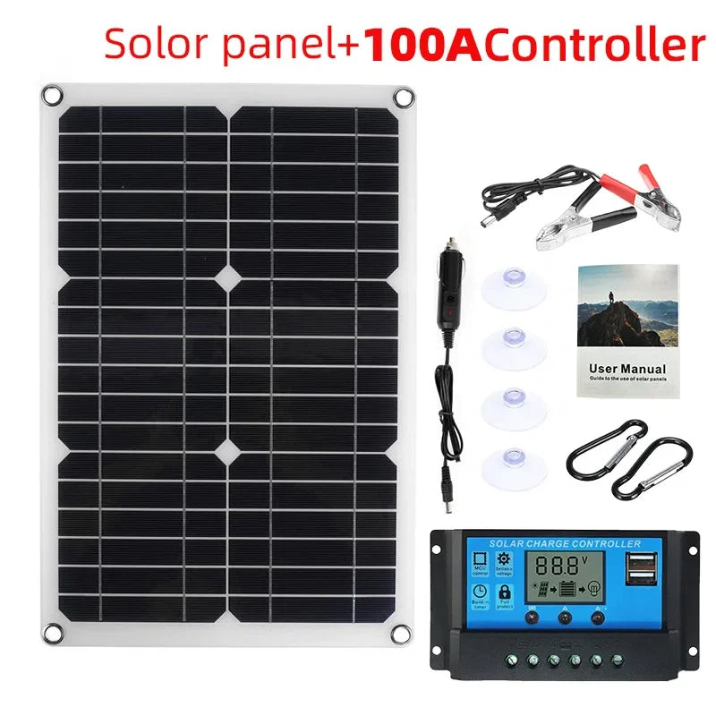 Flexible 1200W Monocrystalline Solar Panel With Dual USB Ports For Outdoor Adventures
