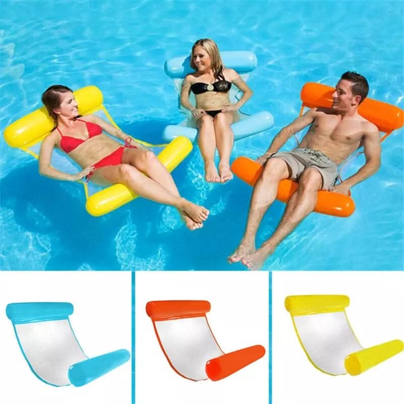 Floating Bed Inflatable Lounger For Poolside And Beach Relaxation