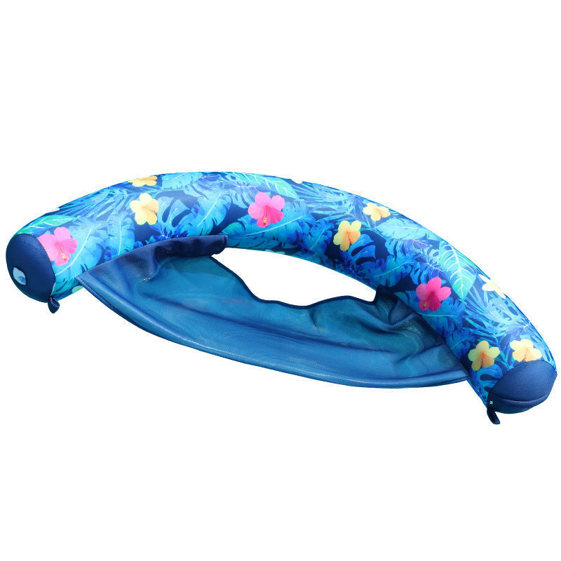 Floating Lounge Pool Lounger With Mesh Support For Cooling Comfort