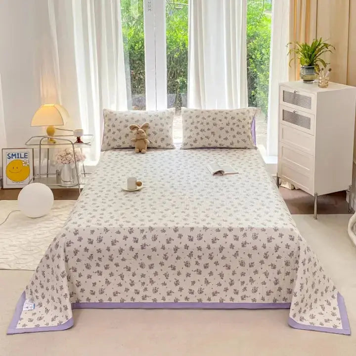 Floral Bedding Set With Soft Microfiber Duvet Covers And Hidden Zipper Year-Round Comfort