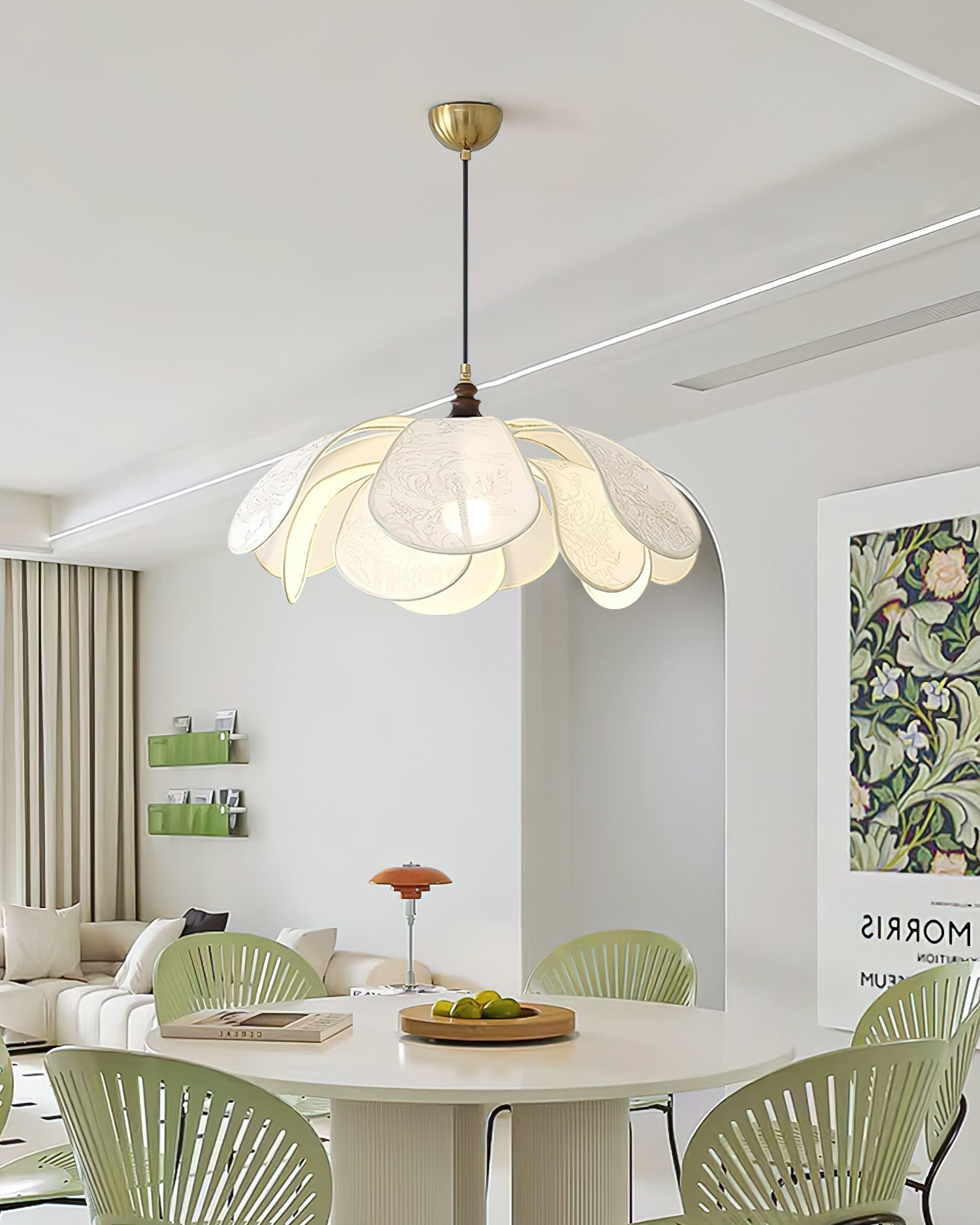 Liora Bloom Floral Ceiling Pendant With Modern Design E26/E27 LED Compatible