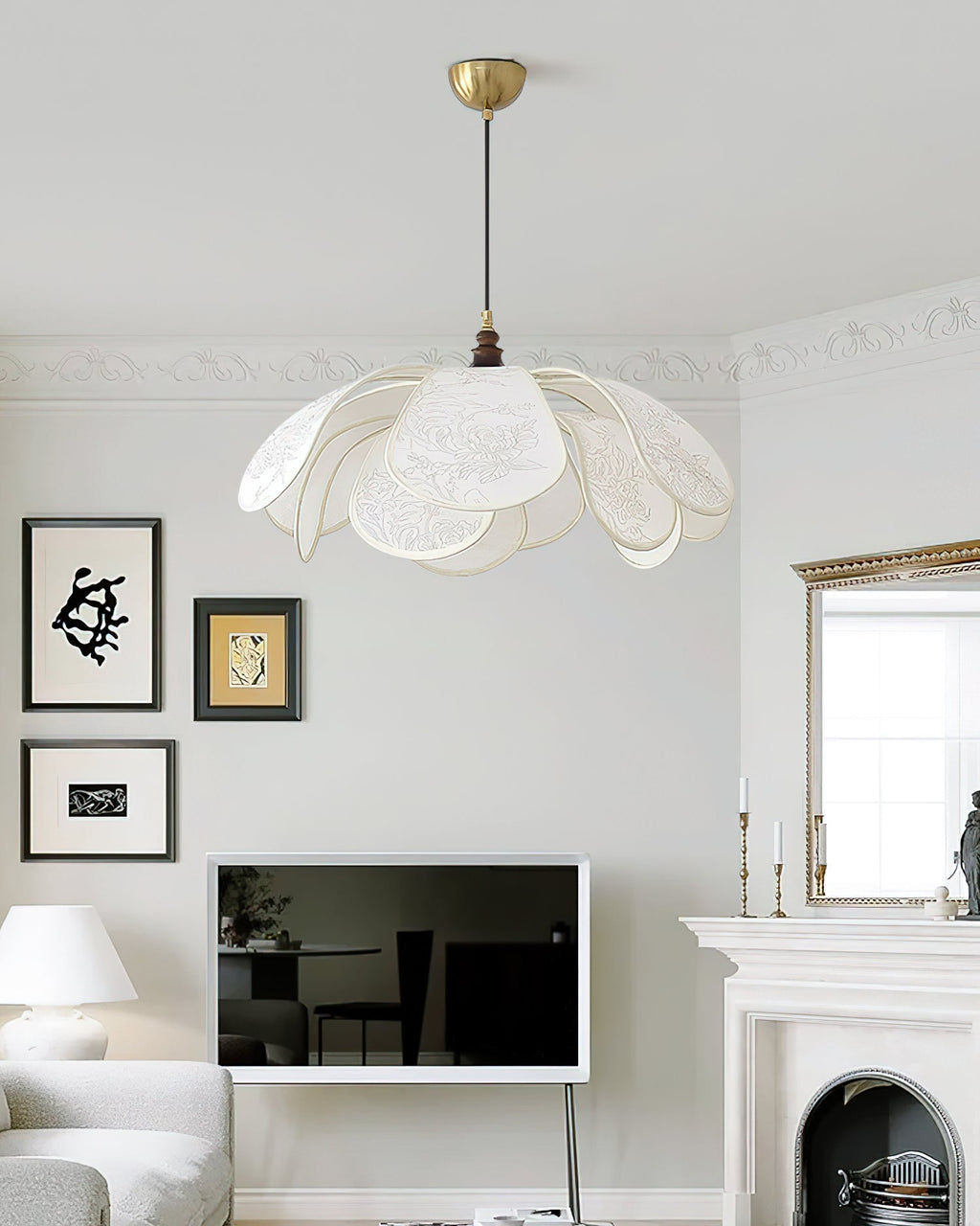 Liora Bloom Floral Ceiling Pendant With Modern Design E26/E27 LED Compatible