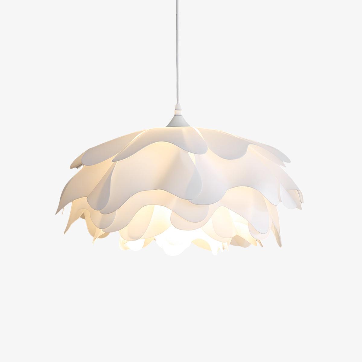 White Beautiful Blossom Pendant Light For Warm Home Ambience