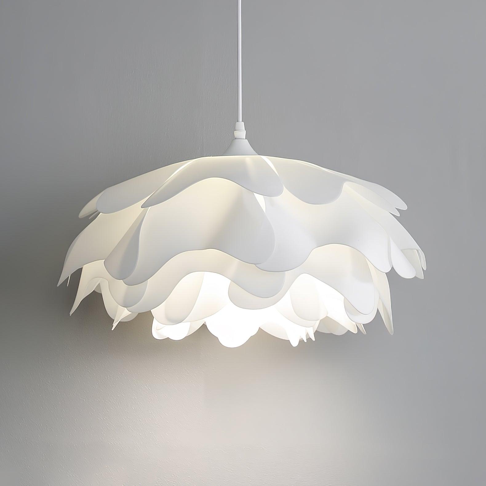 White Beautiful Blossom Pendant Light For Warm Home Ambience