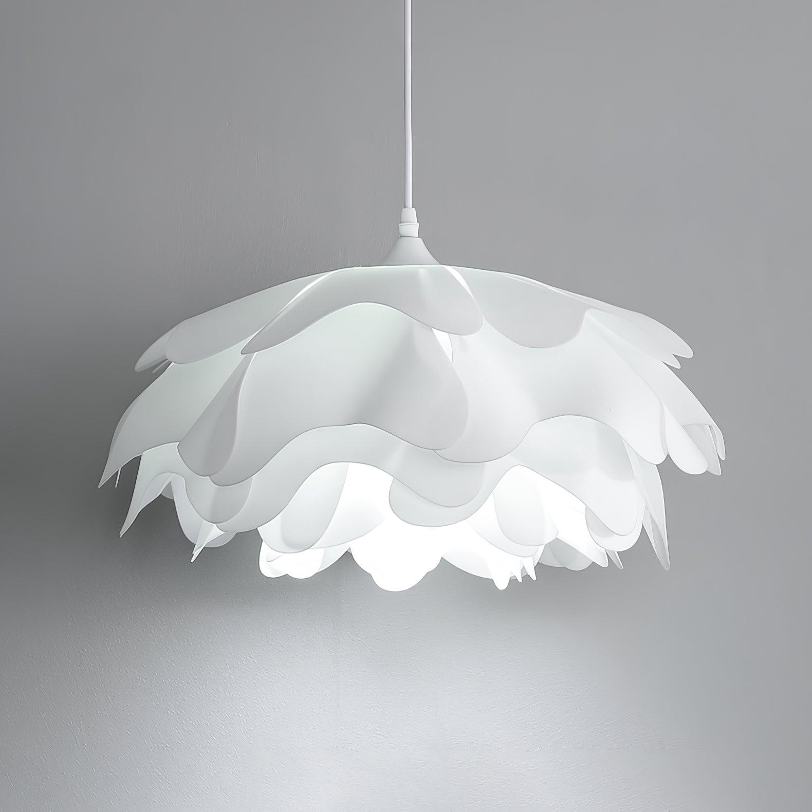 White Beautiful Blossom Pendant Light For Warm Home Ambience