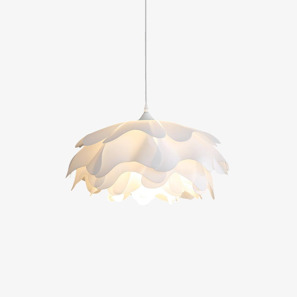 White Beautiful Blossom Pendant Light For Warm Home Ambience