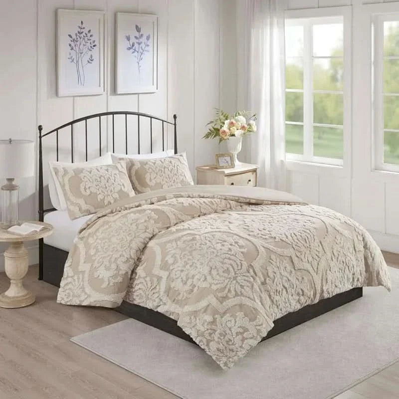 Flusha Cotton Bedding Ensemble For Soft Breathable Comfort All Year Round