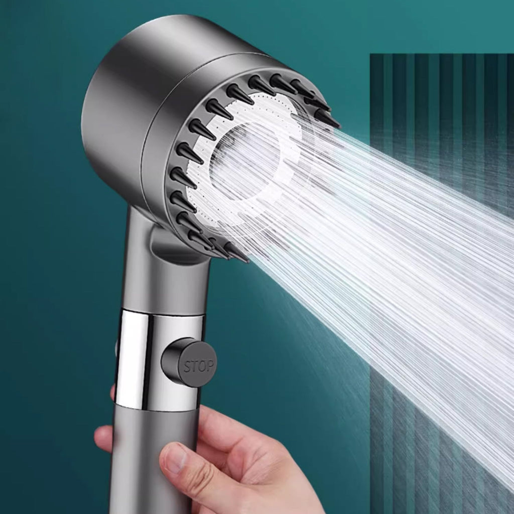 FluxFlow High-Pressure Shower Head With Multi-Stage Filtration