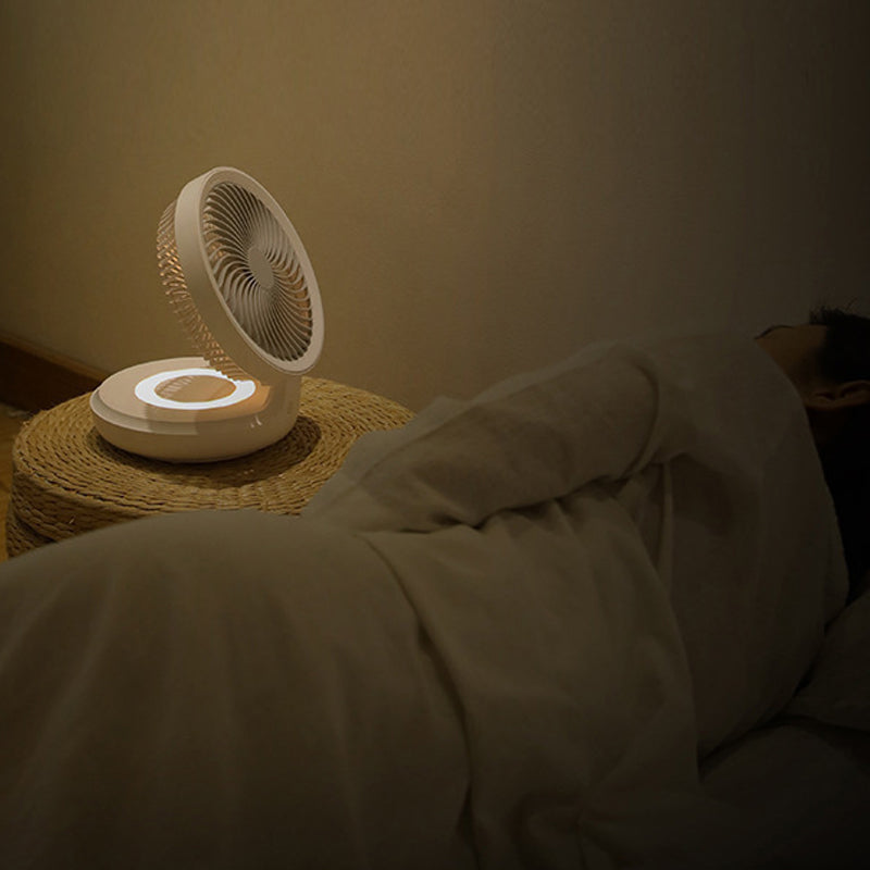 Foldable Table Fan With Adjustable Airflow And Night Light