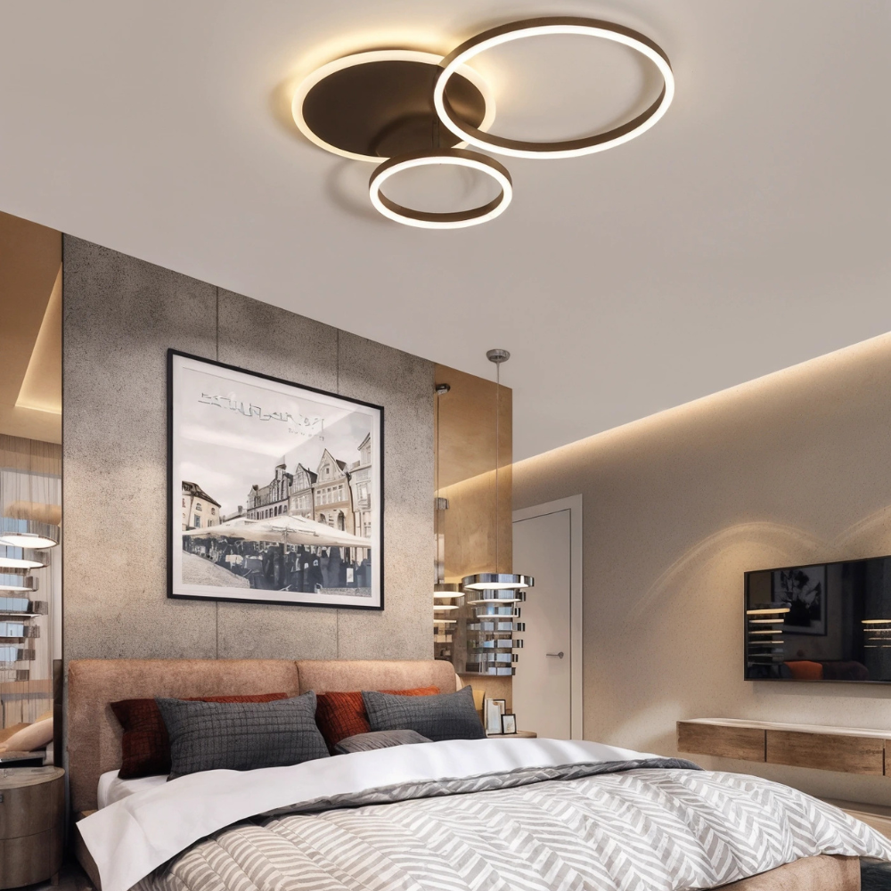 Frelis Ring Chandelier With Adjustable Rings For Elegant Home Lighting