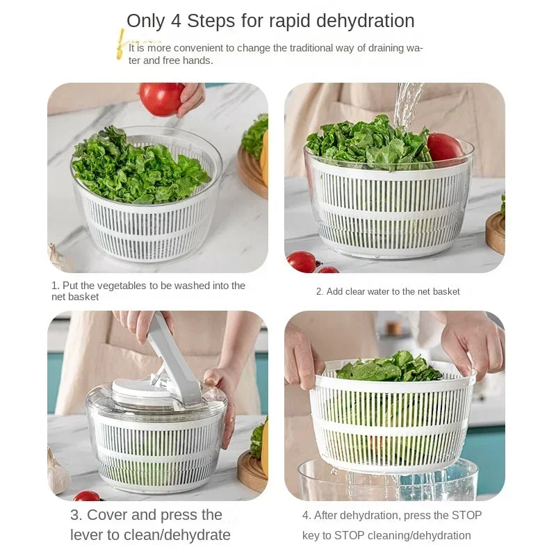 Fresh Greens Salad Dryer For Crisp Vegetables And Salads