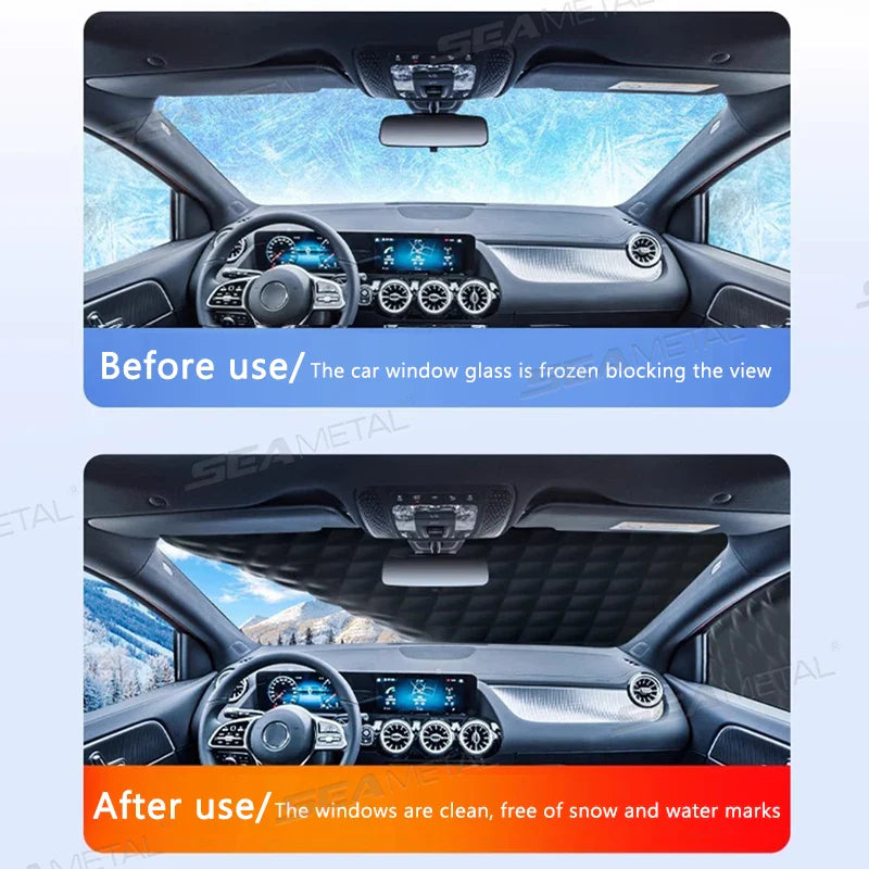 FrostGuard Pro All-Season Windshield Cover With Magnetic Fastening, 5-Layer Shield
