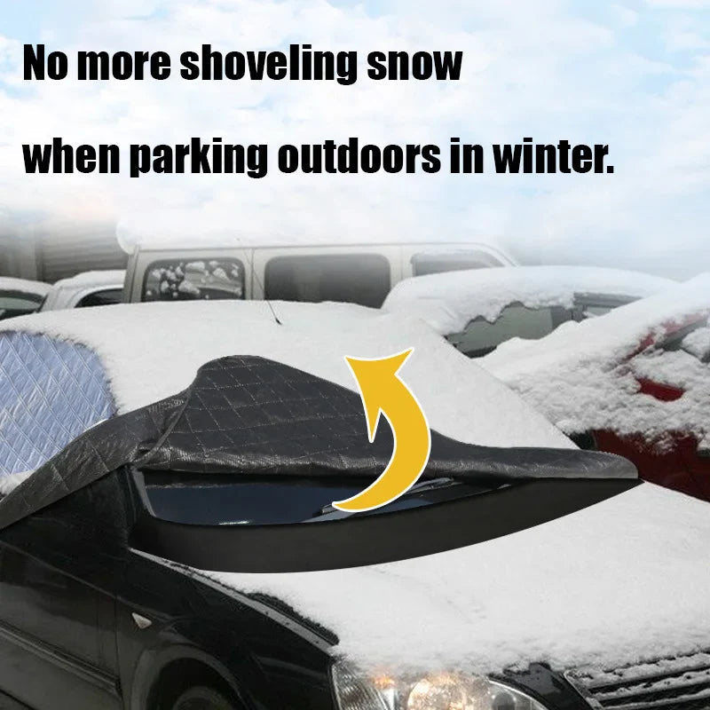 FrostGuard Ultra All-Season Windshield Cover With Three-Window Layout
