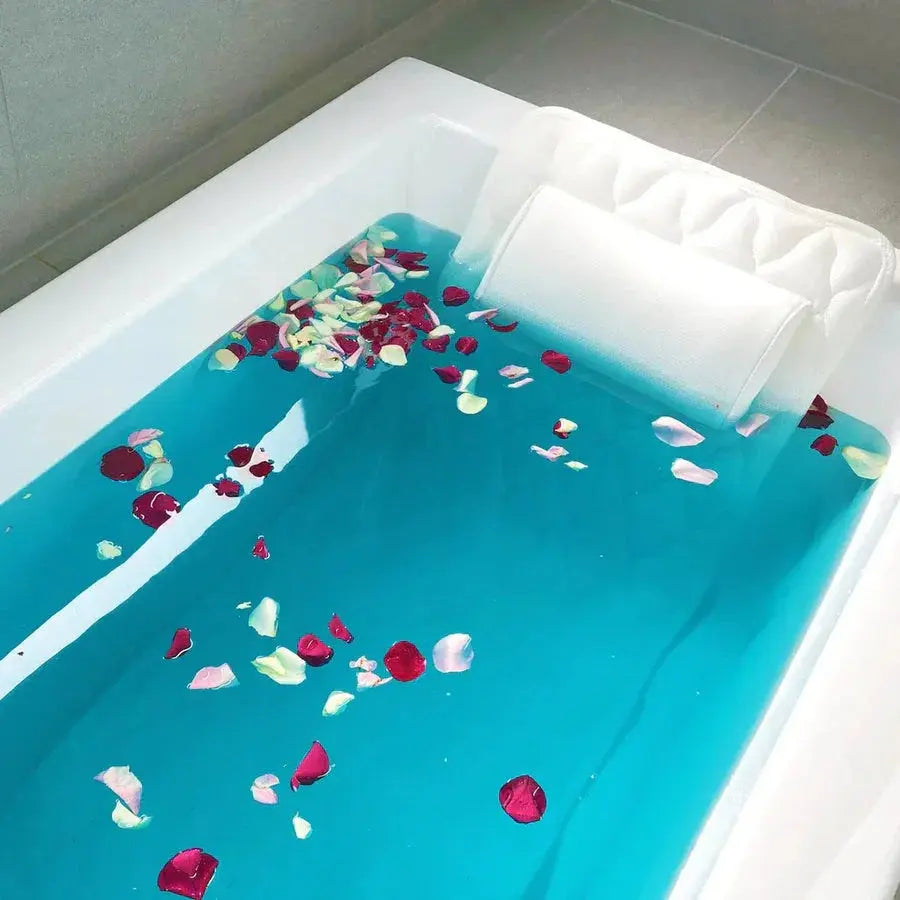Relaxing Tub Bath Pillow With Non-Slip Backing For Breathable Comfort