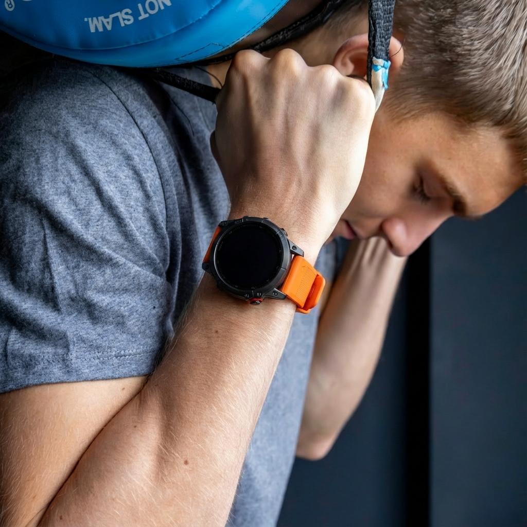 Garmin Fenix 7 Orange Silicone Replacement Wrist Band