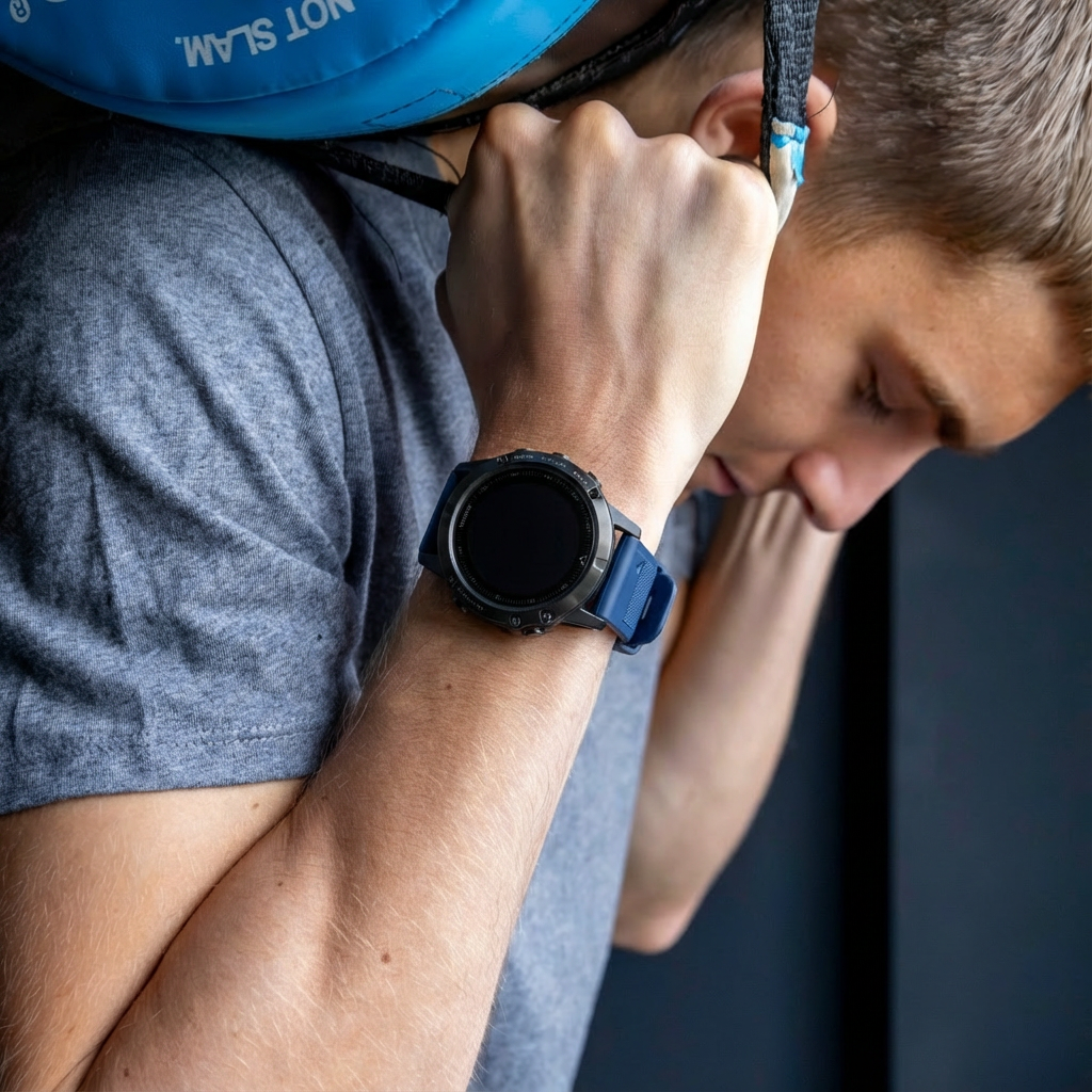 Dark Blue Silicone Band for Garmin Fenix 5 Plus and Fenix 6 Pro