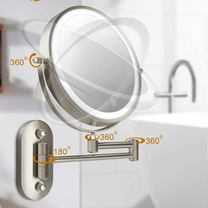 NovaGlow LED 5x Magnification Mirror Lamp For Makeup Pros And Home Use