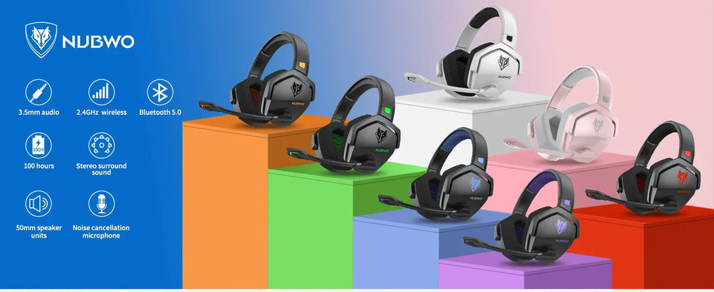 Gaming Headset For Wireless Gaming And Noise Reduction Built In Microphone