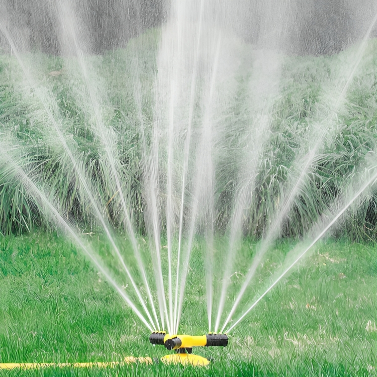 Garden Essentials Rotating Lawn Sprinkler With Adjustable Nozzles And 360 Degree Coverage