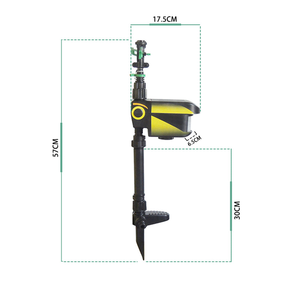 Garden Guardian Motion Activated Deterrent Sprinkler With Solar Power