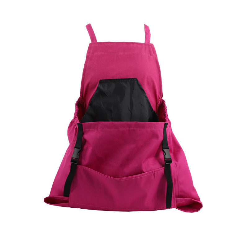 Waterproof Oxford Gardening Apron With Pockets And Adjustable Fit For Women