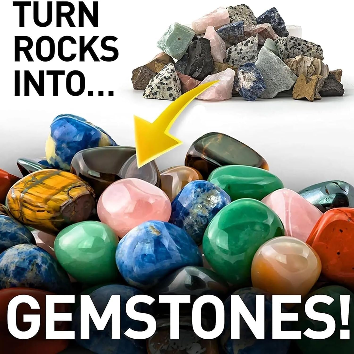 GemMaster Rock Tumbling Kit With Quiet Operation And Leakproof Design