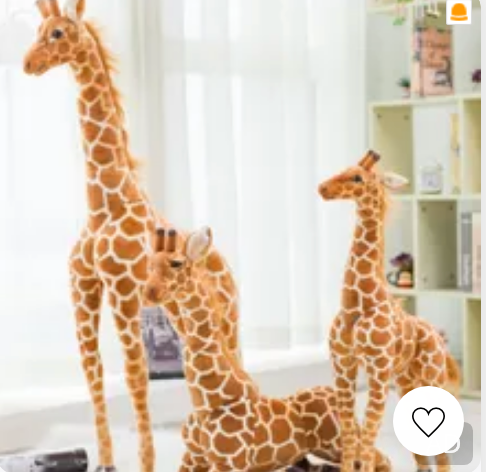 Giant Plush Giraffe Large Plush Creature With Realistic Detailing For Kids