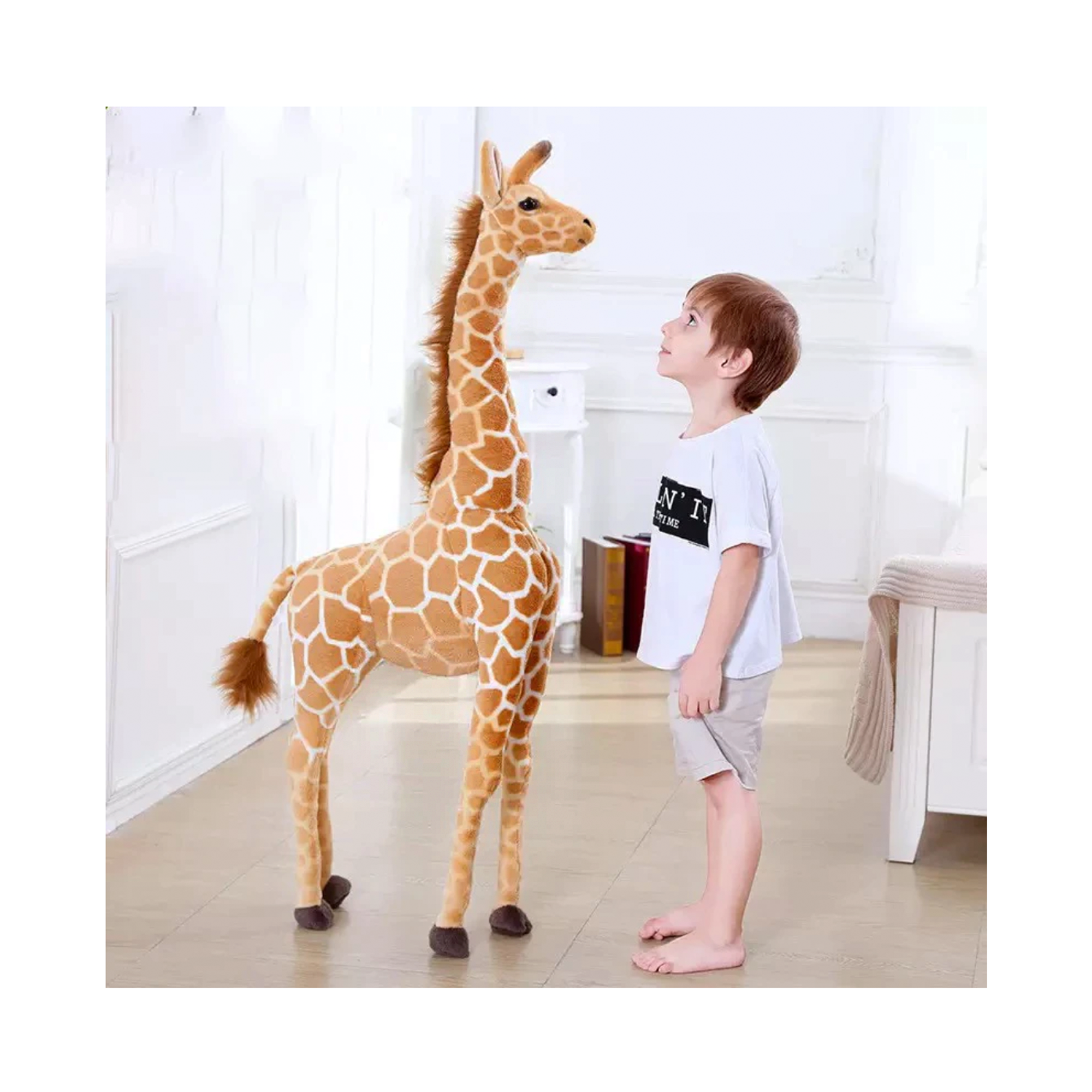 Oversize Giraffe Plush Toy For Warm Cuddles And Playtime