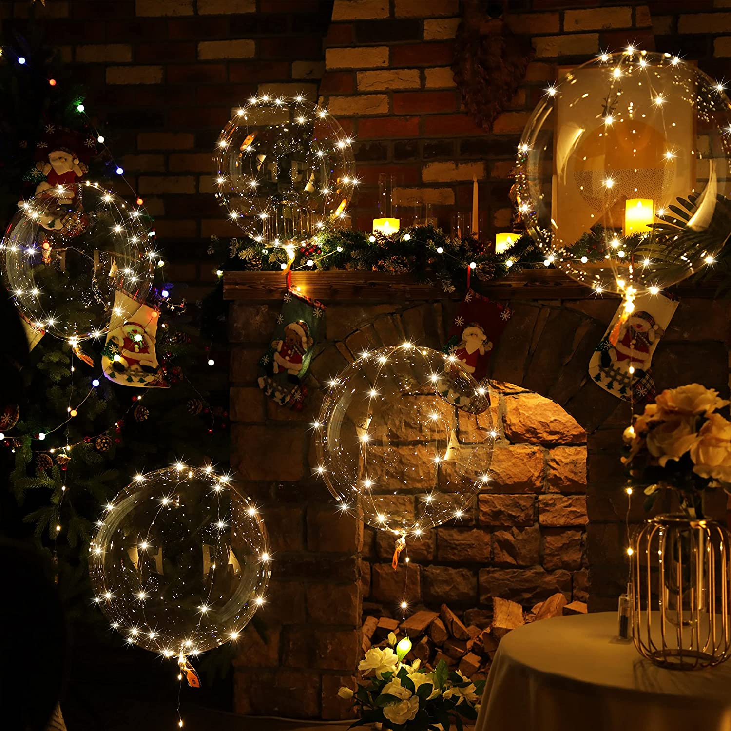 Luminous LED Balloons For Memorable Celebrations With Customizable Lights And Durable Decor
