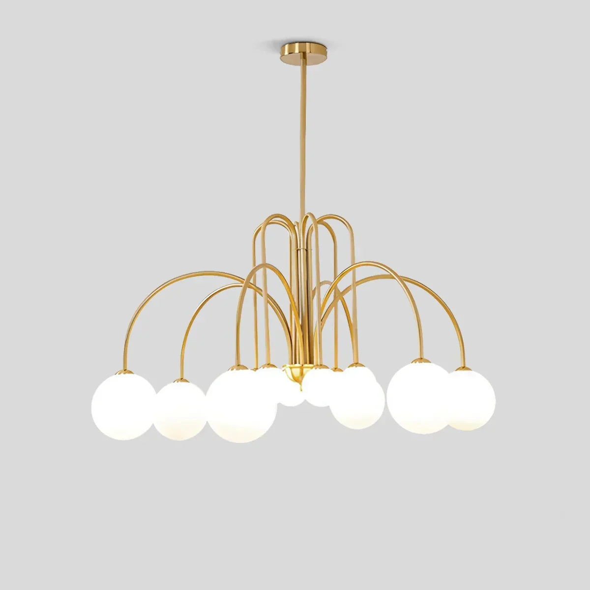 Avi Glass Chandelier With Double Layer Design Contemporary Ceiling Light