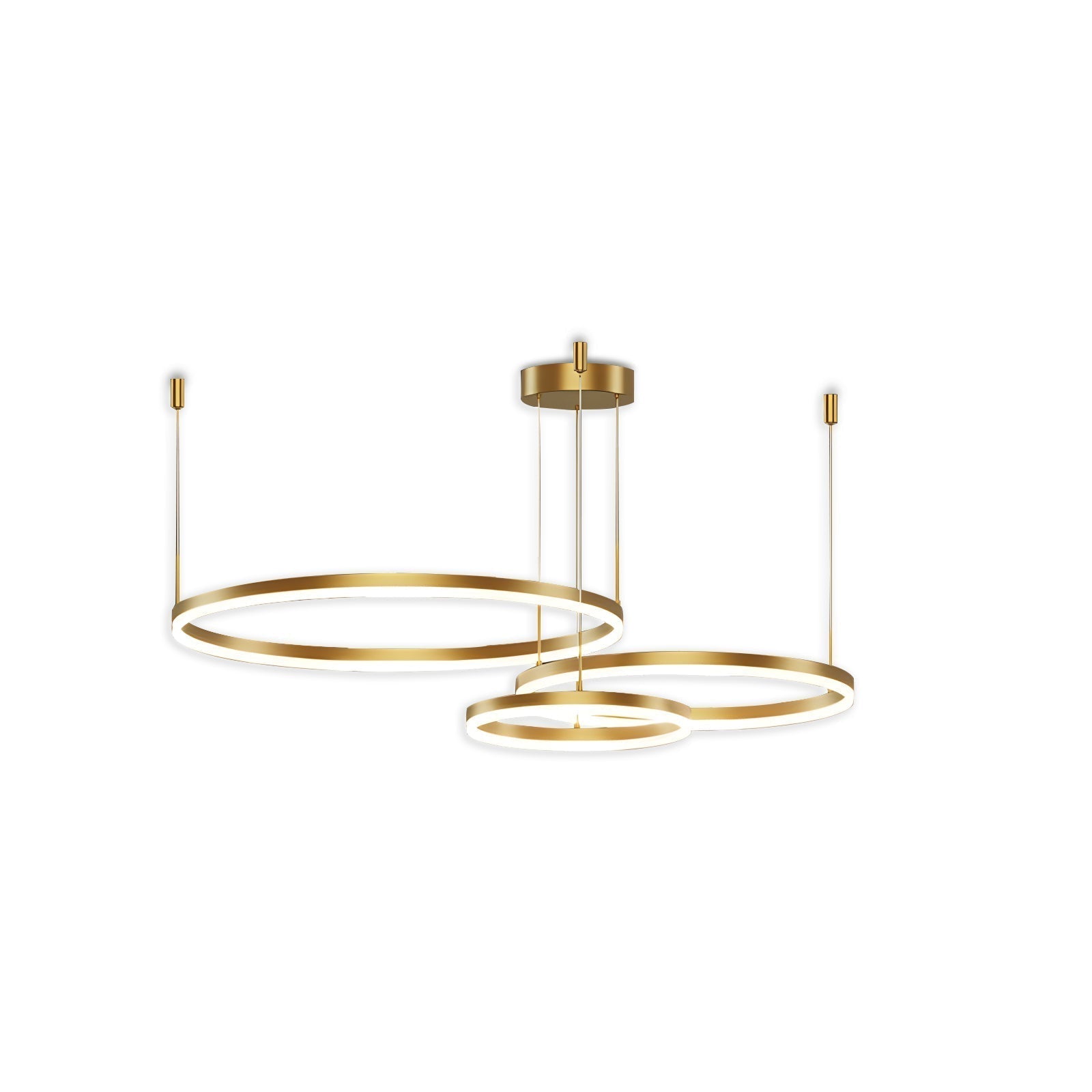 Sleek Ring Chandelier Wireless Ceiling Light With Built In LED