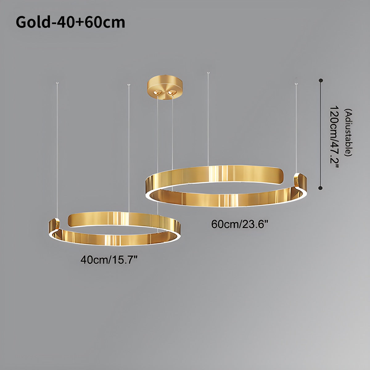 Sleek Circular LED Ring Chandelier For Living Room Decor