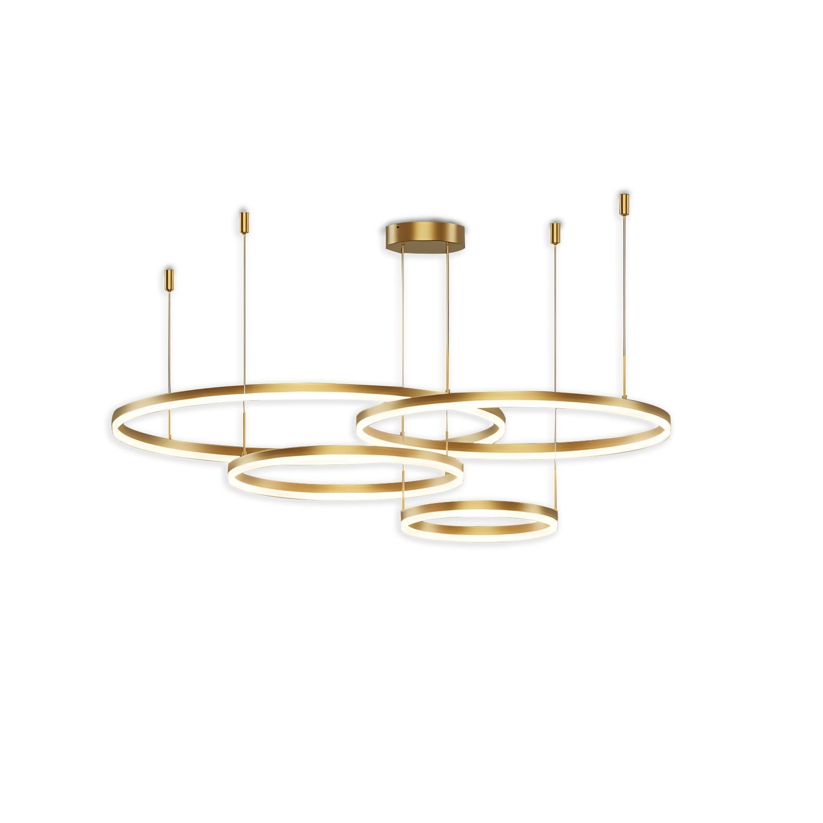 Sleek Ring Chandelier Wireless Ceiling Light With Built In LED