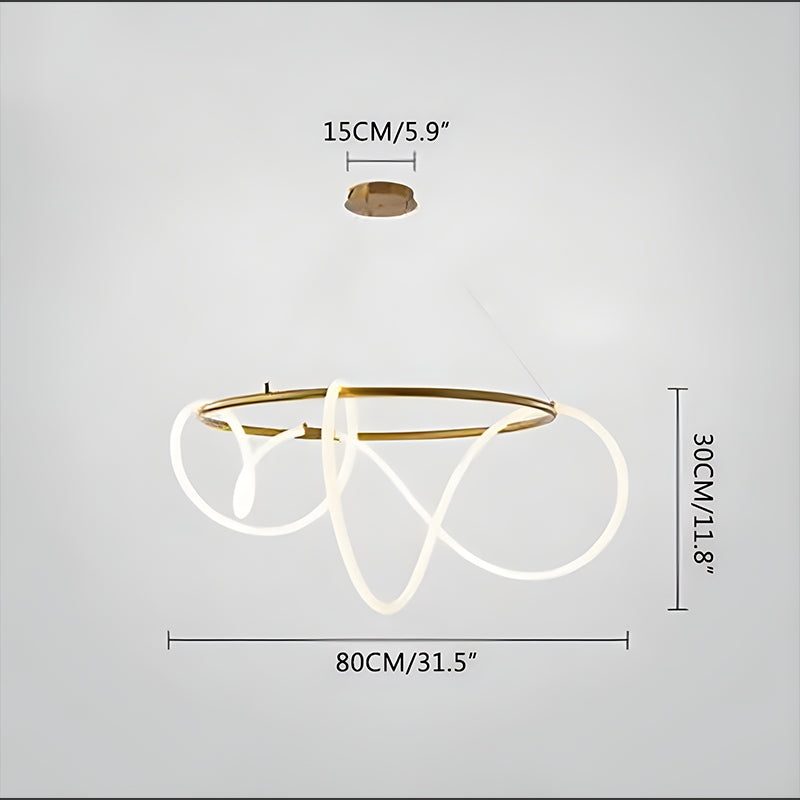 Pendant Light With Long Hose For Dining Room Modern LED Fixture