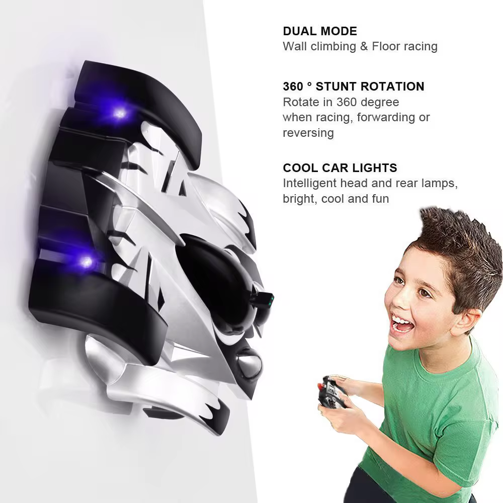 Gravity-Defying Wall-Climbing RC Car For Remote Control Stunts And Thrills