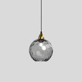 Vivid Glass Orb Pendant Light In Living Room Ceiling
