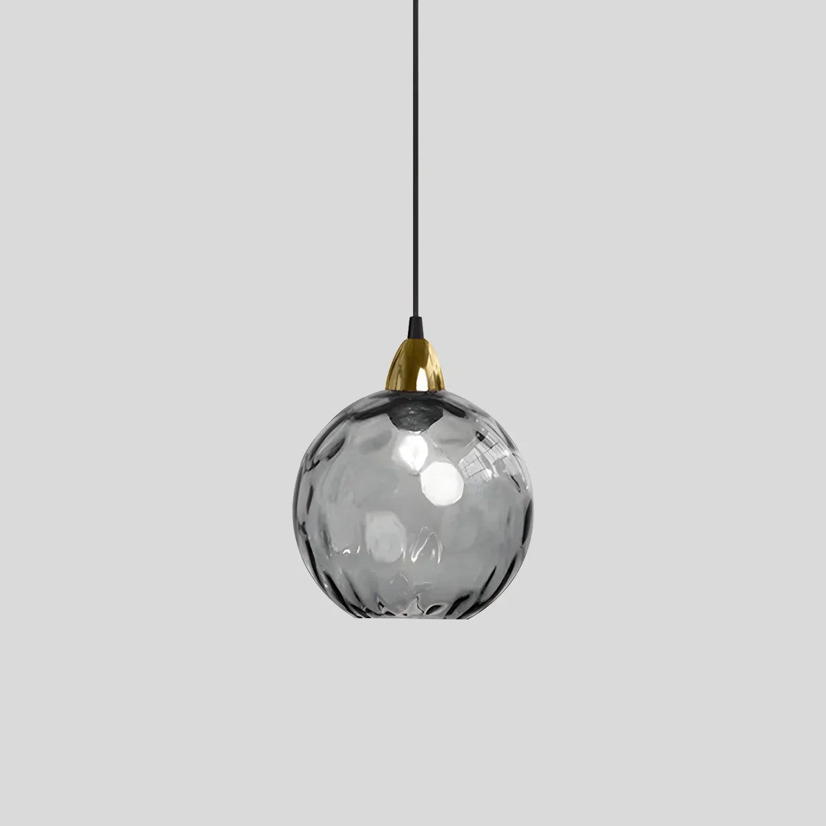 Vivid Glass Orb Pendant Light In Living Room Ceiling