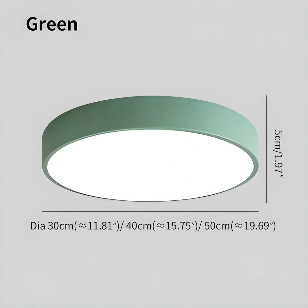 LED Macaron Ceiling Light Minimalist Circular Fixture For Modern Interiors