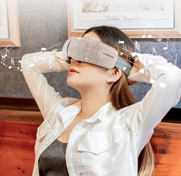 Graphene Heating Eye Massager From Relaxation Series With Three Layer Airbags For Fatigue Relief