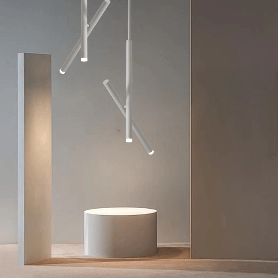 Tubular Pendant Ceiling Light Fixture For Contemporary Dining Rooms And Kitchens