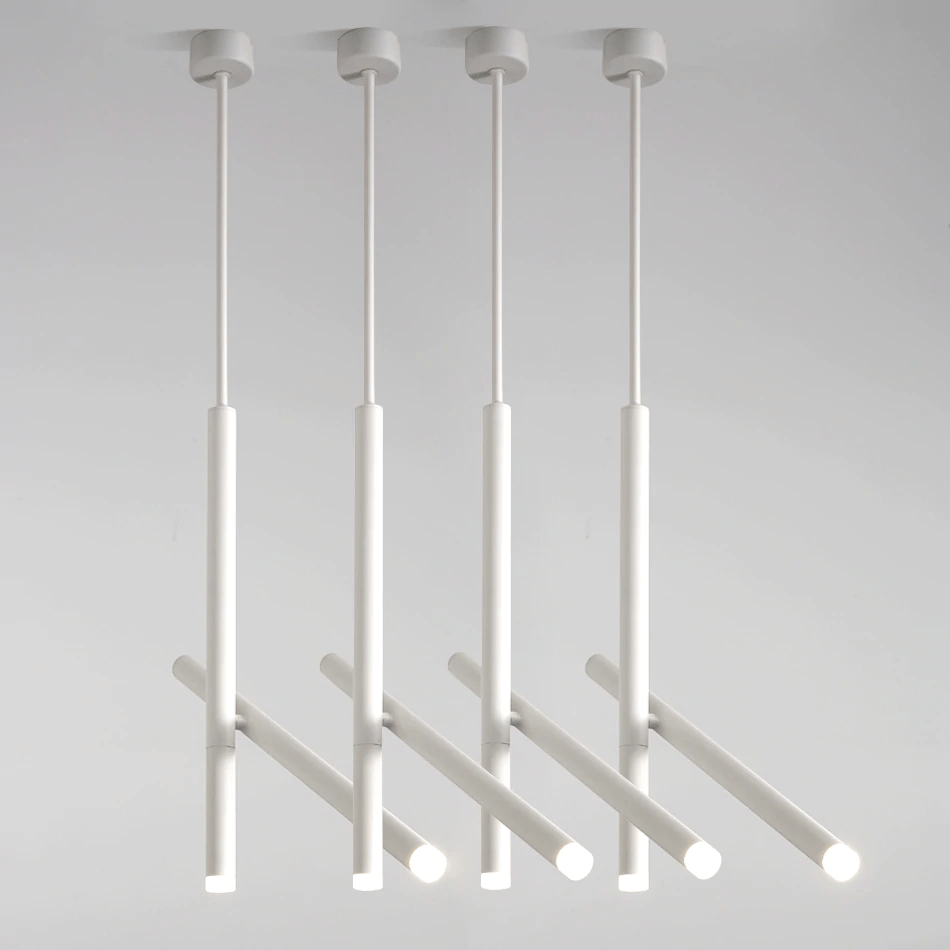 Tubular Pendant Ceiling Light Fixture For Contemporary Dining Rooms And Kitchens