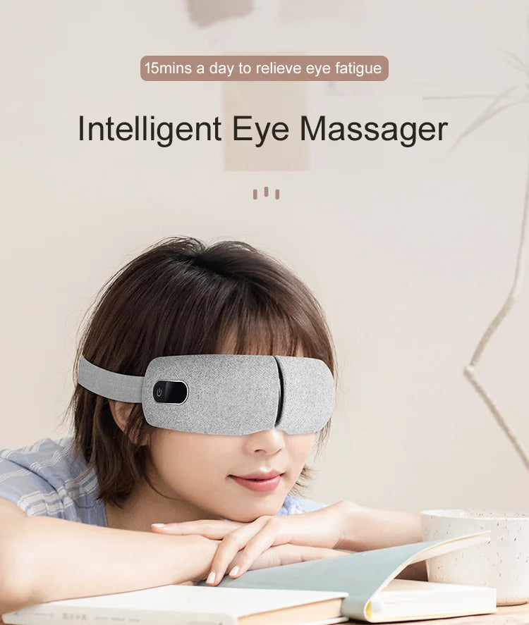 Graphene Heating Eye Massager From Relaxation Series With Three Layer Airbags For Fatigue Relief