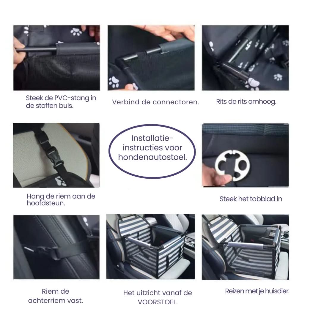 HAMMIPAW Car Seat For Pets Versatile Design And Waterproof Material Vehicle Protection