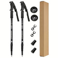 Hikemaster Pro Adjustable Trekking Poles In Aluminum With Shock Absorption For Outdoors
