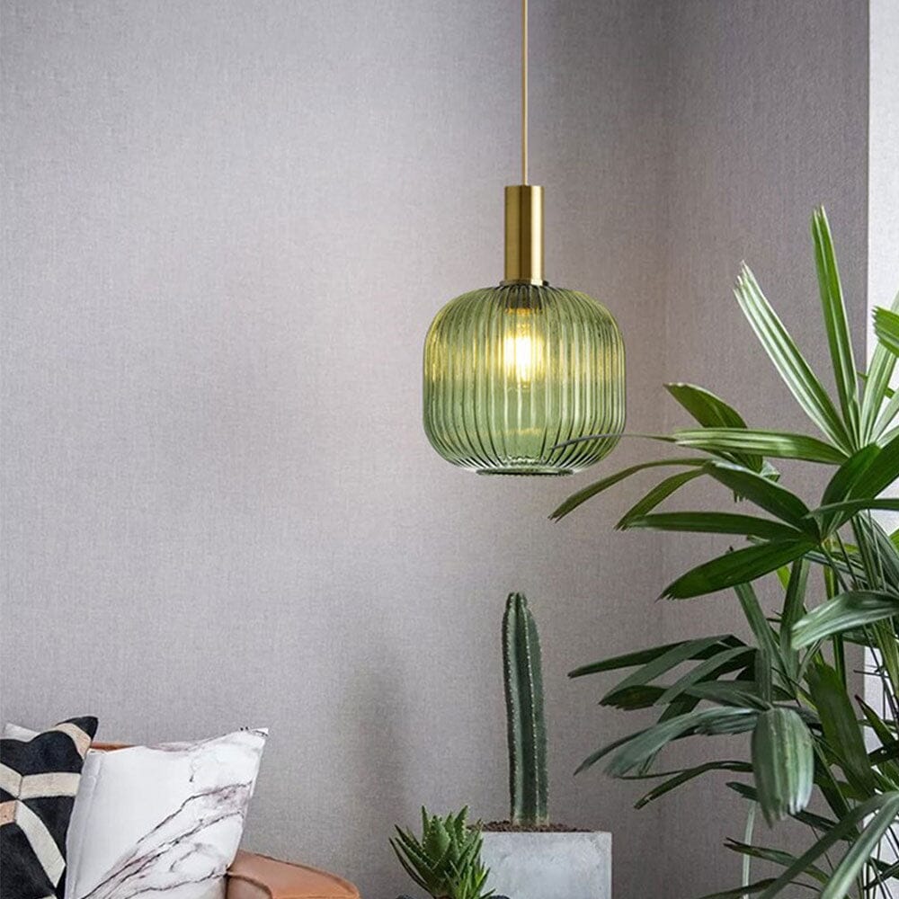 Marise Pendant Lights With Fluted Glass Nordic Decor