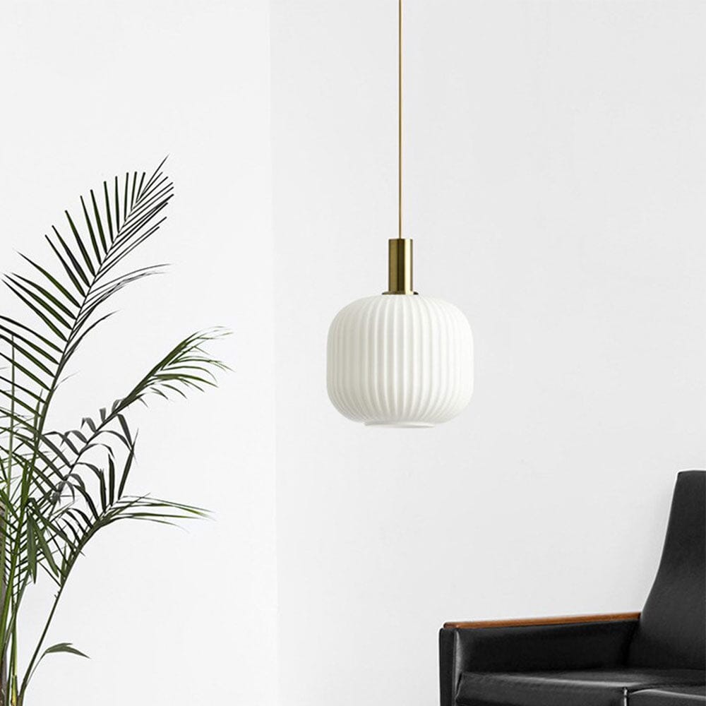 Marise Pendant Lights With Fluted Glass Nordic Decor