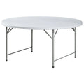 HDPE Folding Table 4ft Round Portable Design For Indoor And Outdoor Use