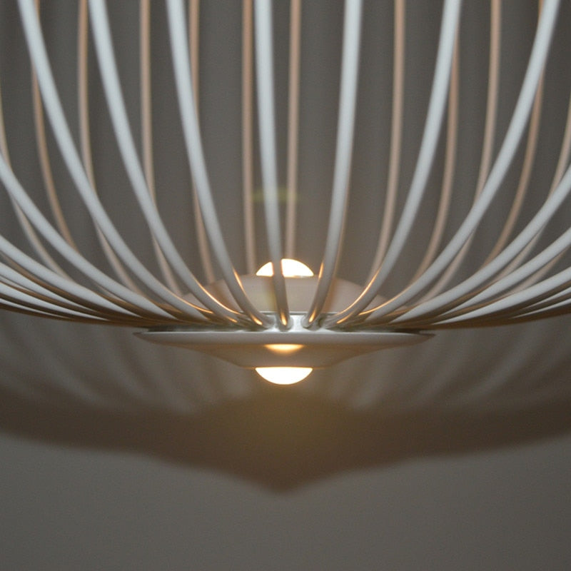 Lyra Spokes Pendant Light, Hanging Fixture, 52 Cm Diameter, 200 Cm Height