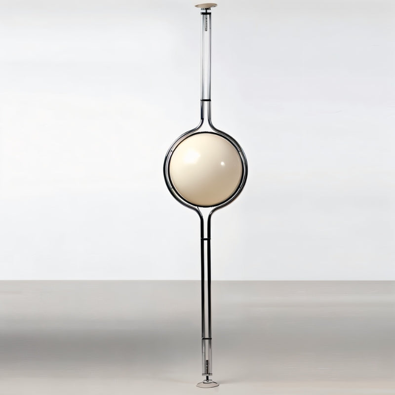 Halo Beam Adjustable Floor-To-Ceiling Lamp With Warm Glow For Modern Spaces